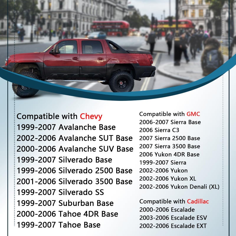 POSENG الباب المفصلي الأسطوانة دبوس ومجموعة إصلاح البطانة متوافقة مع Chevy GMC 1999-2007 Avalanche Sierra Silverado Suburban Tahoe Yukon Escalade Truck SUV يستبدل 19299324 89025539 - Image 4